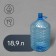 Bottle for cooler, PET, 18.9 l, disposable, with a handle
