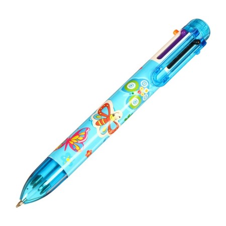 Balloon handle Calligrata, automatic, 6 color, with a pattern, mix-8