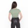 T -shirt female, green color, size S (42)