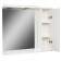 Mirror cabinet for bathroom dominoes Cube 80, with backlight, right