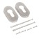 Door pad for c/m standard 0900 SS Inox stainless steel