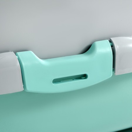 Domik toilet for cats closed with a door 50*38*37 cm, turquoise-gray-6