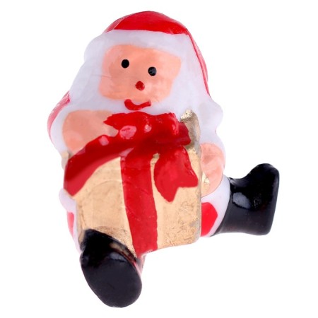 Miniature Puppet "Santa Claus with a big gift", set of 2 pcs., Size 1 pc. - 3.4 × 3.7 cm-5