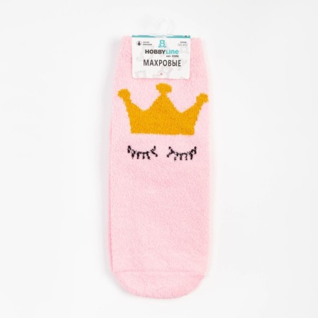 Women's socks, pink color, size 36-40-4