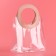 Gift package from PVC, pink, 20 x 18 x 10 cm