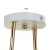 Causte "Fania" 2he27 40W white-gold 46x25x26 cm Bayerlux