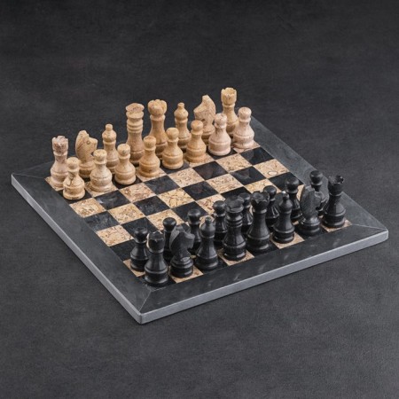 Chess "Elite", board 30x30 cm, onyx