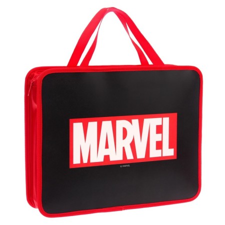 Plastic folder with A4 handles, on lightning, 75x330x260 mm, Avengers-1