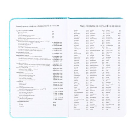 PROVING PROMMAN LEARTED, 80 sheets, 100x170 mm, Devente.tailor, solid cover to leatherette with foam, clicon, liesse, Block 70%, Blue-9