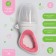 Nibbler for feeding, with silicone mesh, pink color