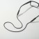 Silicone lace for glasses # 1 black