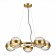 Suspension lamp ST LUCE. SL1156.303.05. Bala. 5x5 watts, G9, 60x60 cm, brass color