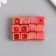 Busina for creativity Plastic "Cube. Purvalum shine" Red 1,4x1.4x1.4 cm