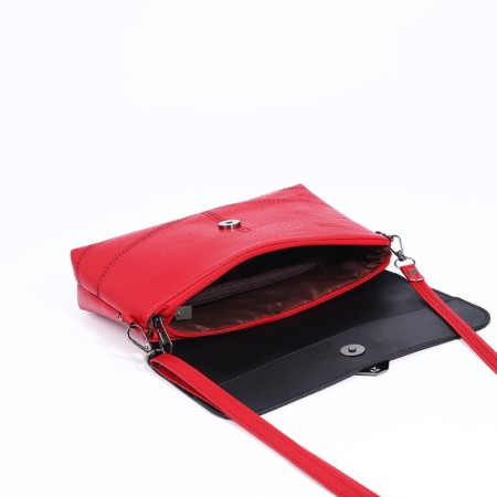 Magneta bag bag, long belt, red color-7