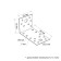 Corner fastener asymmetric tundra Krep, 90x50x55x2 mm