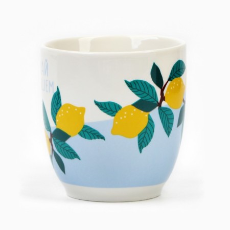 Ceramic mug “Think about good”, 250 ml, white color-1