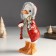 Souvenir Polystone "Goose in a down jacket with a hood with a violin" 11.5x9x21 cm