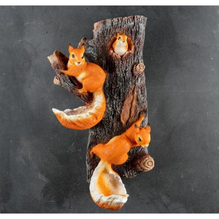 Decorative feeder-aid "Squirrels on a tree" Good souvenirs from polystone, 60cm, big-1