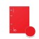 Notebook on rings A5 100 sheets of Erichkrause IQ Fineline Classic Plastic Cover Red, OFSET 80 g/m², White is 100% mix