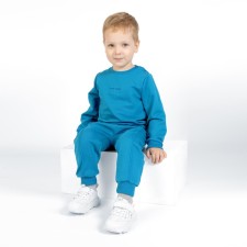 Children's costume: sweatshirt and ONE Love Light, height 86 cm, sea wave color
