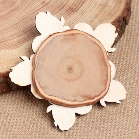 Hot "heart from flowers", 12 cm, juniper-1