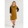 Female dress, size 54, mustard color