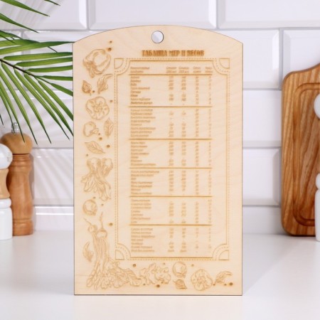 Board -cutting "Measure measure" 29.5x18.5x0.6 cm-1