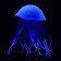 Decor for the Aquarium "Medusa", silicone, with a neon effect, 6.5 x 6.5 x 11.5 cm, blue 1006961