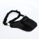 Lightning waist bag, 3 outer pockets, hook on the thigh, black color