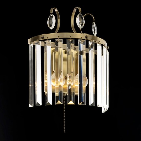 Lamp Citilux "Inga" CL335323, 25x30.5 cm, 2x60W, E14, brown color-10