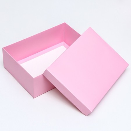 The box is folding, lid is, pink, 24 x 17 x 8 cm-3