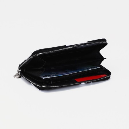 Lightning wallet, card for cards, for coins, white/black color-1