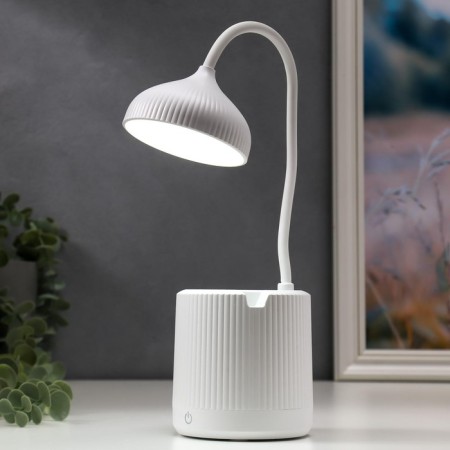 Table sensory lamp 79957/1 LED 6W USB AKB 3 mode white 9x9x41 cm Risalux-1
