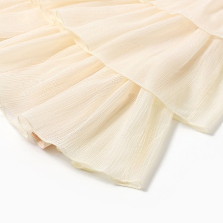 Платье для девочки MINAKU: PartyDress, цвет молочный, рост 128 см-10