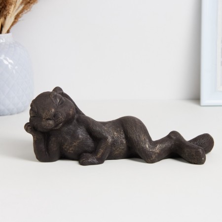 Figure "Hare lies" bronze, 24x8x8cm-1