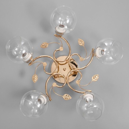Aleste chandelier 5x60W E27 gold 58x58x23cm-3