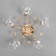 Aleste chandelier 5x60W E27 gold 58x58x23cm