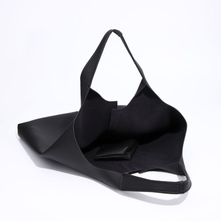 Female bag Textura, chover, large size, black color-5