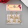 Decor for creativity metal, rhinestones "Eiffel Tower with Bantik" gold 3x1.5 cm
