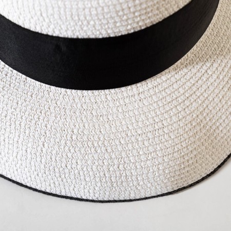 Women's hat with Minaku tape color white, rr 56-58-1