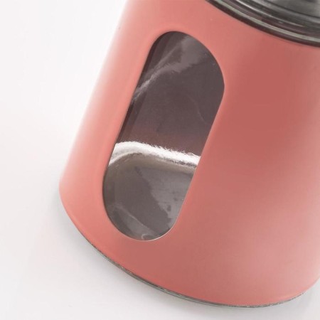 Special container, 7 × 11.5 cm, glass/metal, coral-4