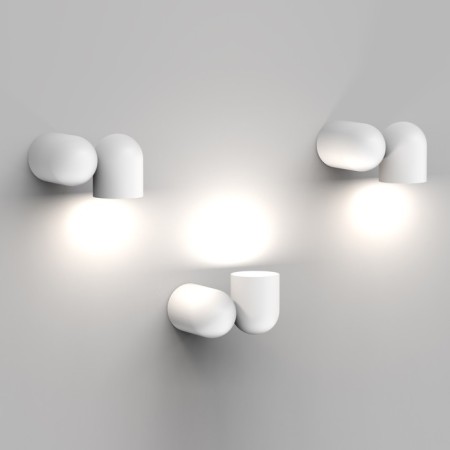 Wall lamp mantra iOS, GU10, 1x12W, 59x59x90 mm, white color-6