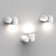 Wall lamp mantra iOS, GU10, 1x12W, 59x59x90 mm, white color