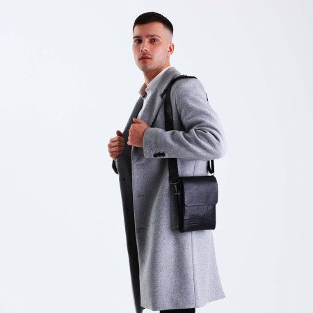 Male bag, black color-5