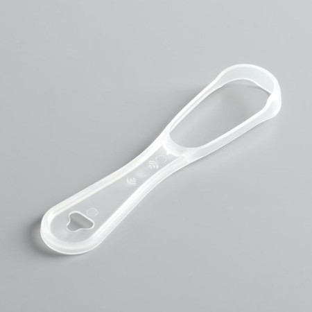 Scraper for cleaning the tongue, transparent-1