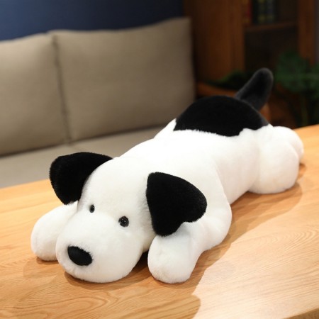 Soft toy "Dog", 75 cm, black and white color-8