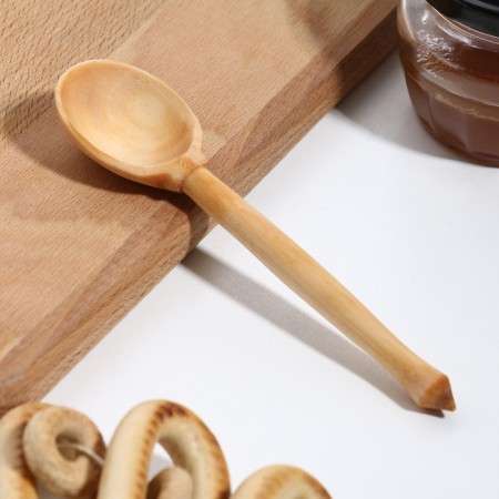 Spoon wooden, tea, boiled