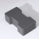 Bann sport sponge, 165 × 95 × 50 mm, gray color