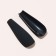 Patch nails, 24 pcs, ballerina shape, matte black color