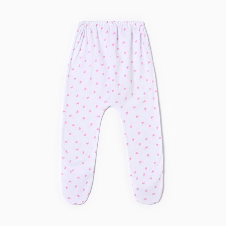 Children's sliders, white color/hearts, height 68